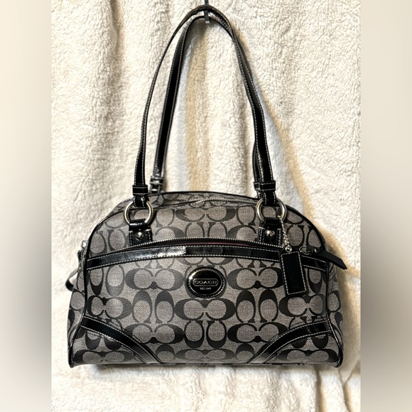 Coach black monogram shoulder bag - Picture 16 of 16